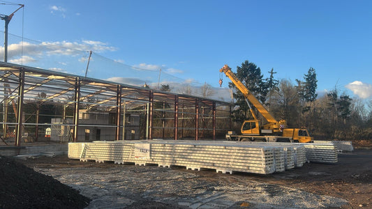 Baufortschritt Padelkiez Hille / Unterlübbe